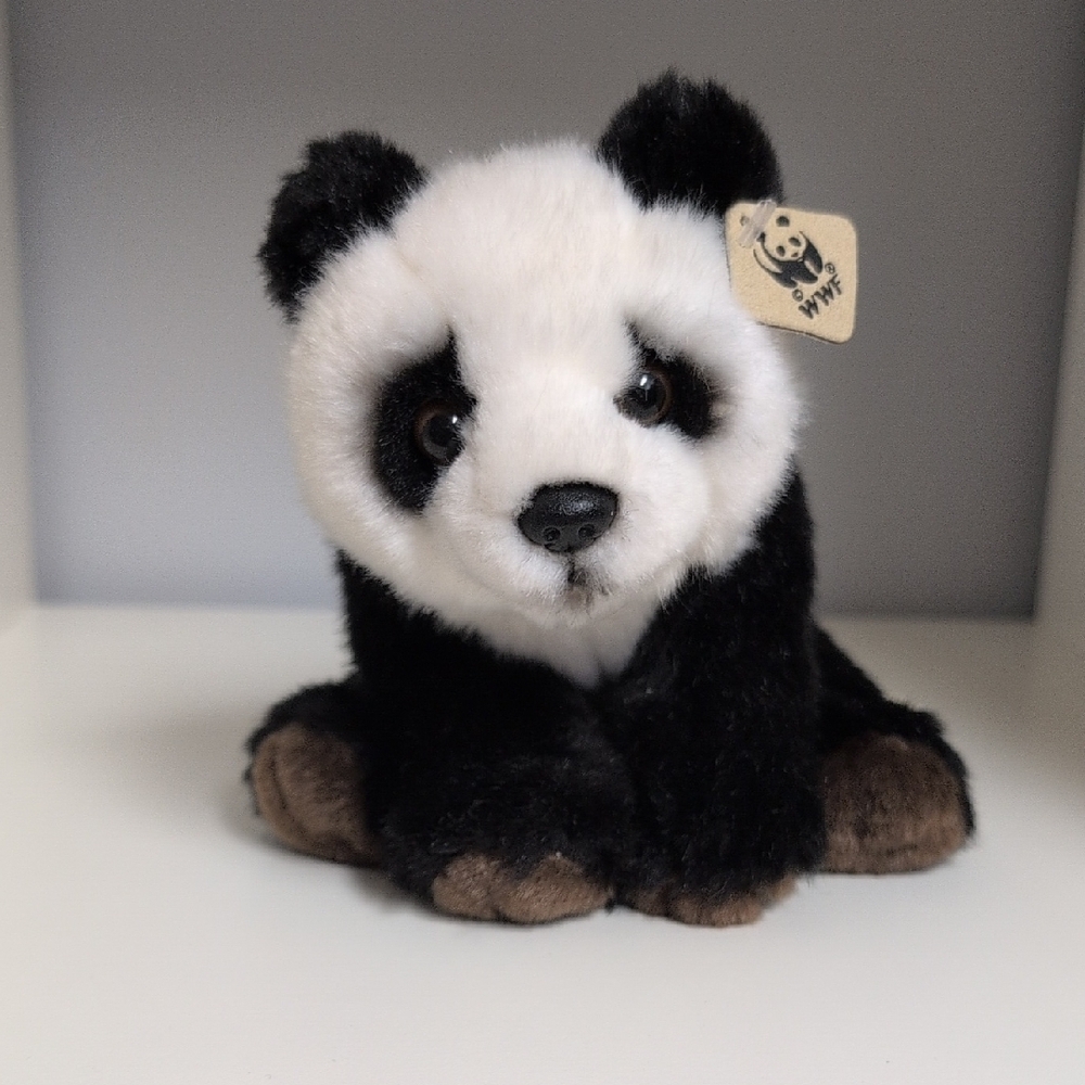 💜2/$20💜 WWF Plush Panda, 8" Panda Bear With Ear Tag Wildlife